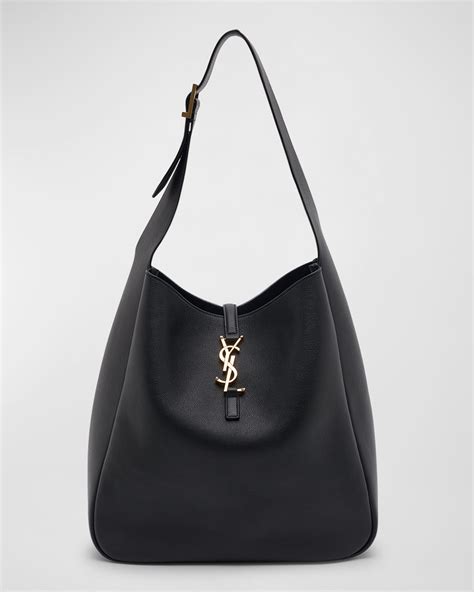 le 5a7 large ysl shoulder hobo bag in smooth leather|SAINT LAURENT Le 5 à 7 large leather shoulder bag .